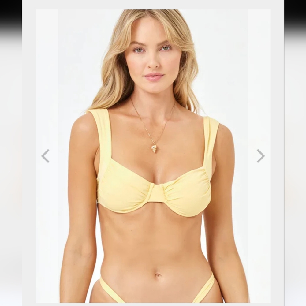NWT L*Space The Stella Bikini Top Size XL